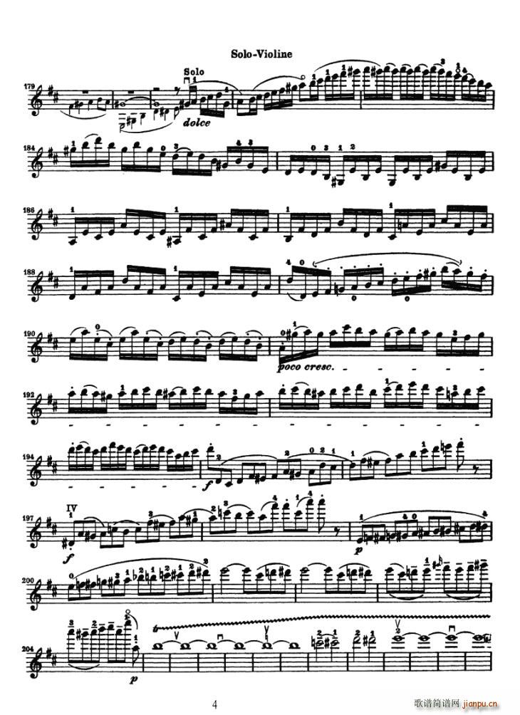 Konzert fur Violine 4