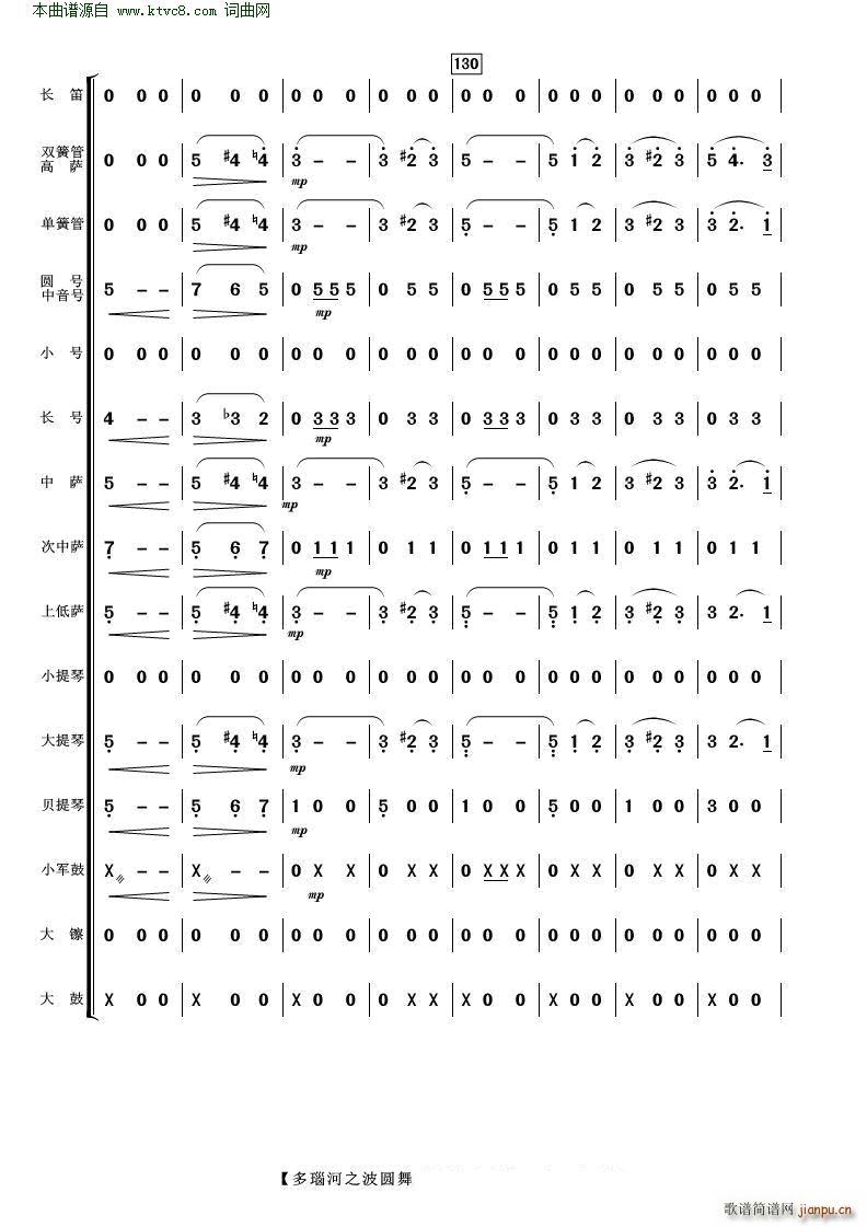 多瑙河之波圆舞曲 管弦乐(总谱)17