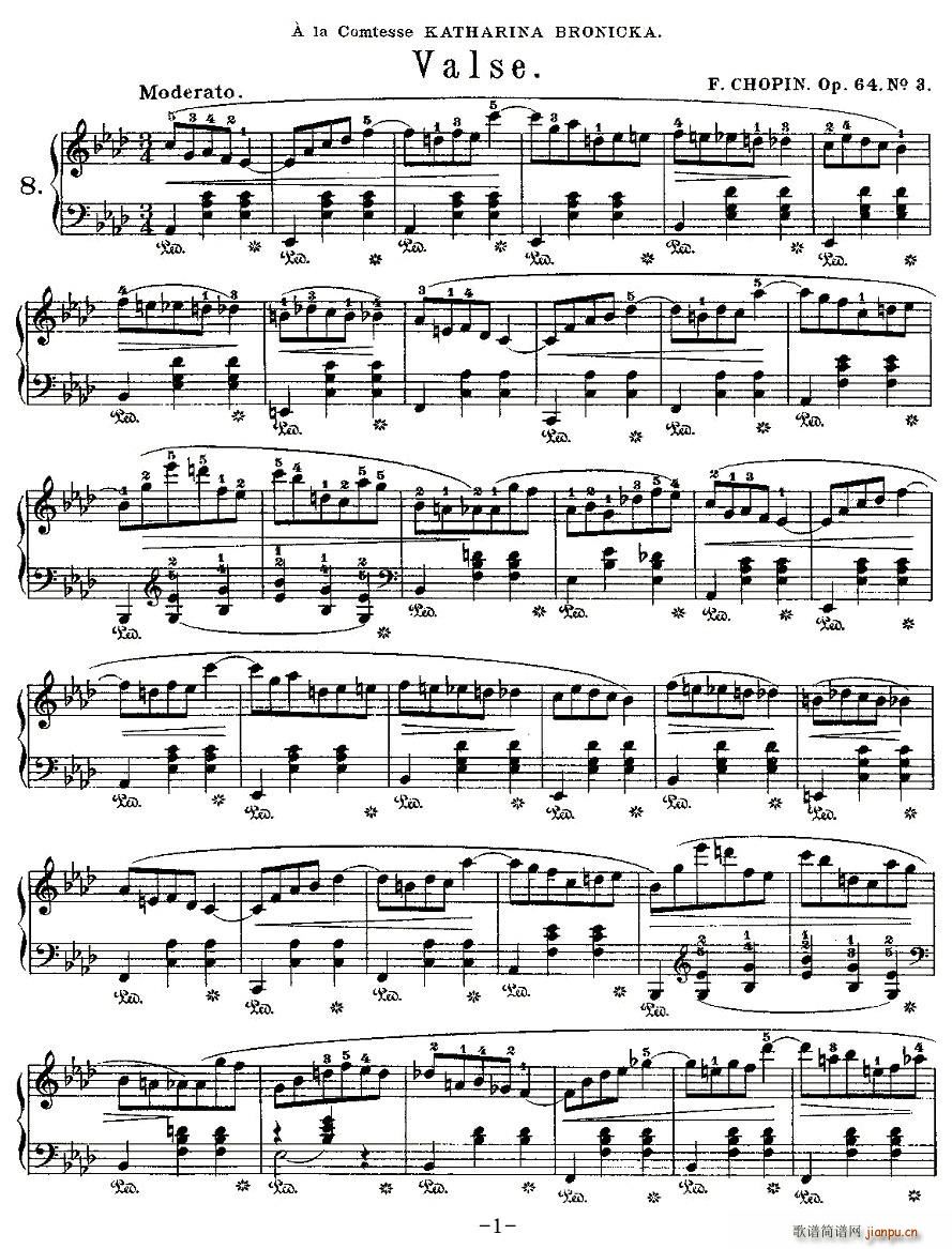 valse，Op.64, No.3(十字及以上)1