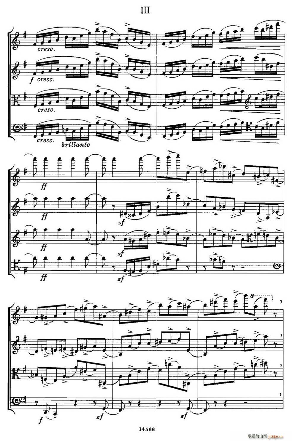 QUARTET Op 83 第三部分 弦乐四重奏(总谱)23