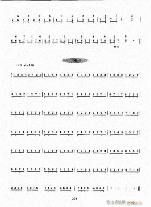 古筝演奏基础教程201-220(古筝扬琴谱)5