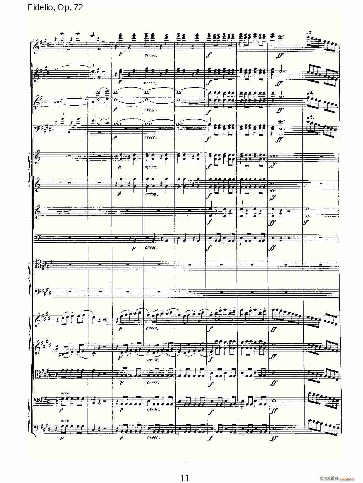 Fidelio，Op.72(十字及以上)11