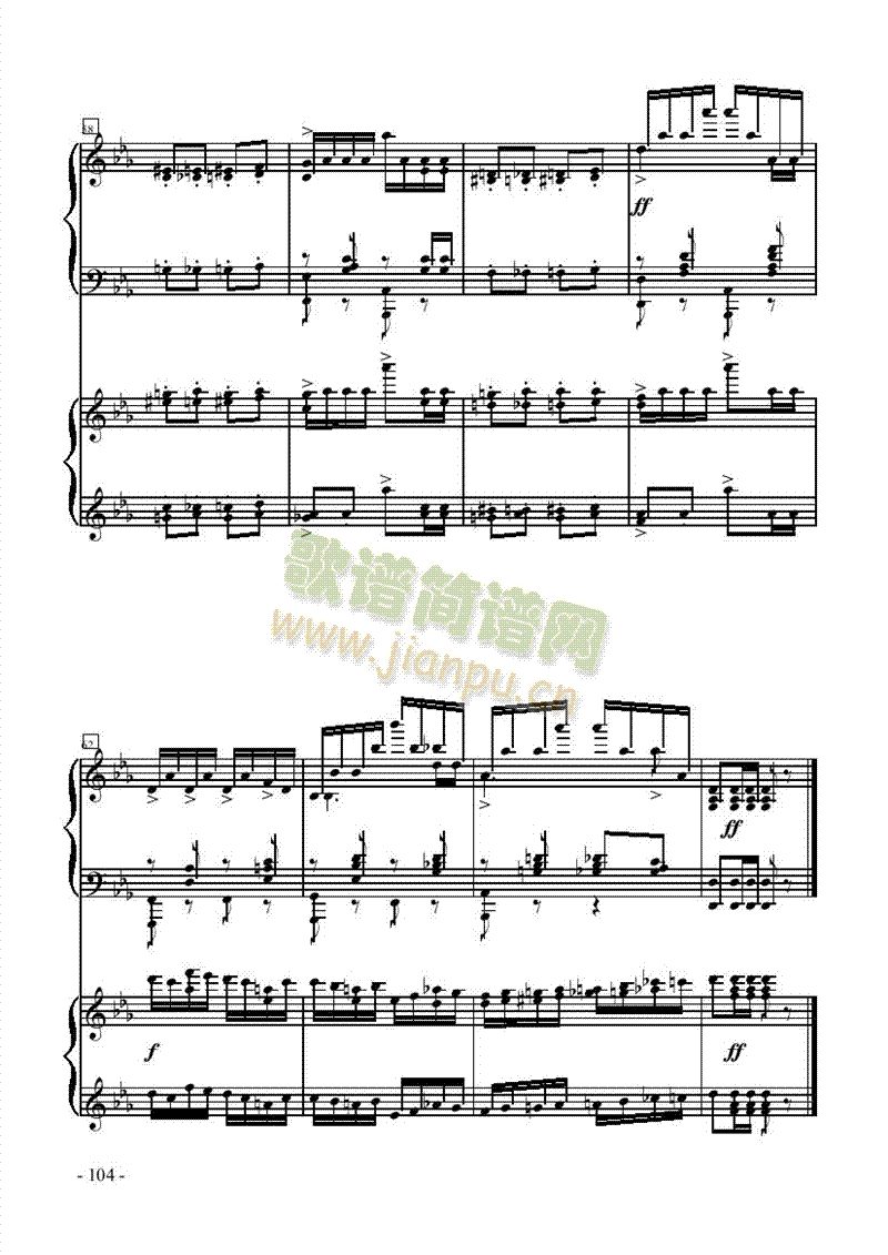 意大利波尔卡—双钢琴键盘类钢琴(钢琴谱)6