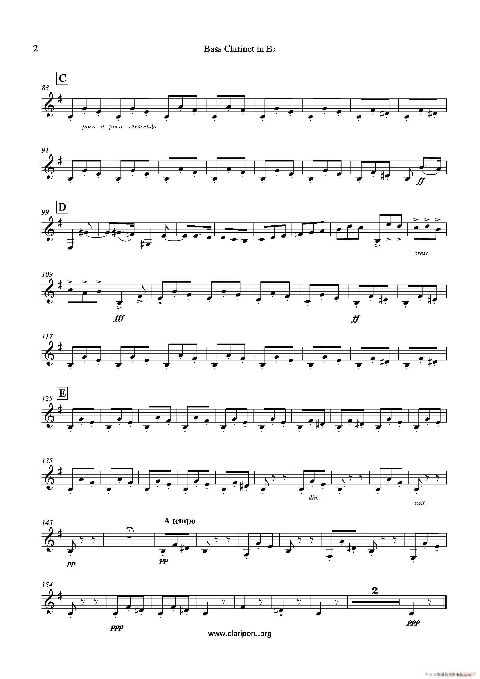 卡门 木管四重奏(总谱)8