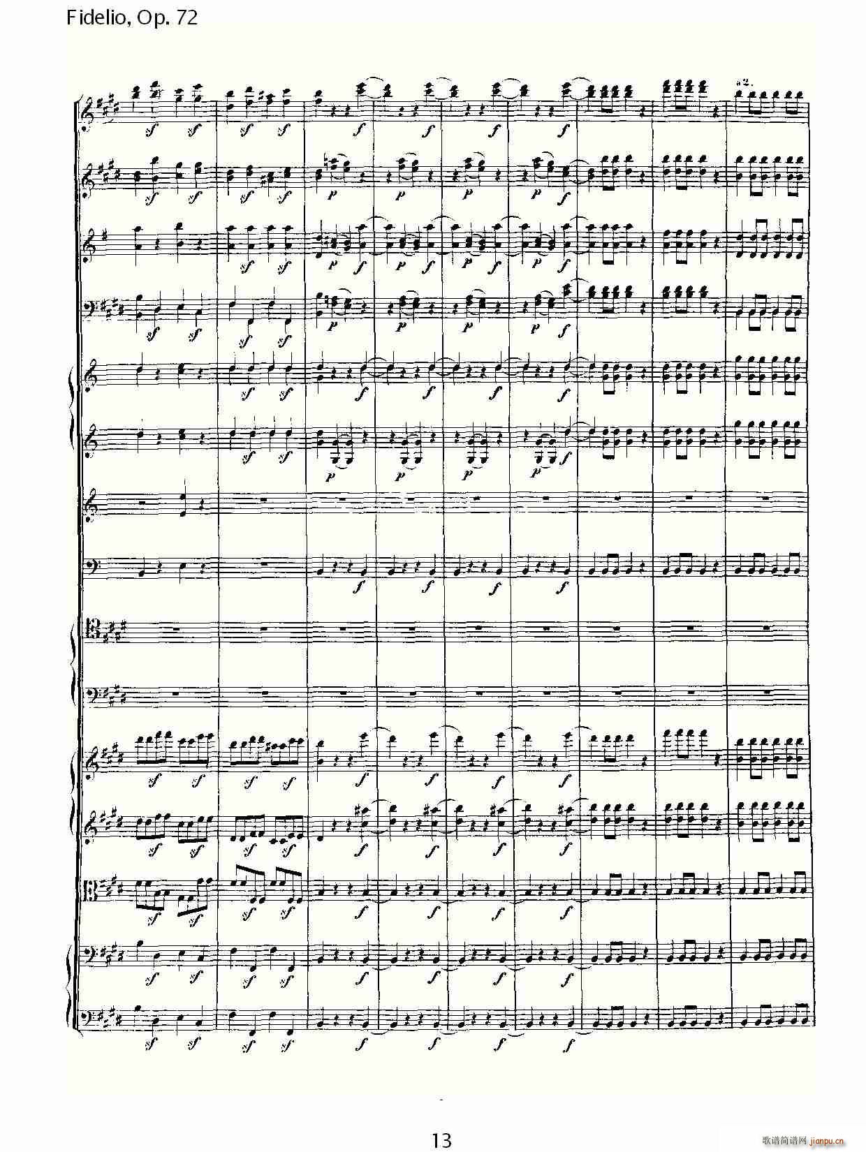 Fidelio，Op.72(十字及以上)13