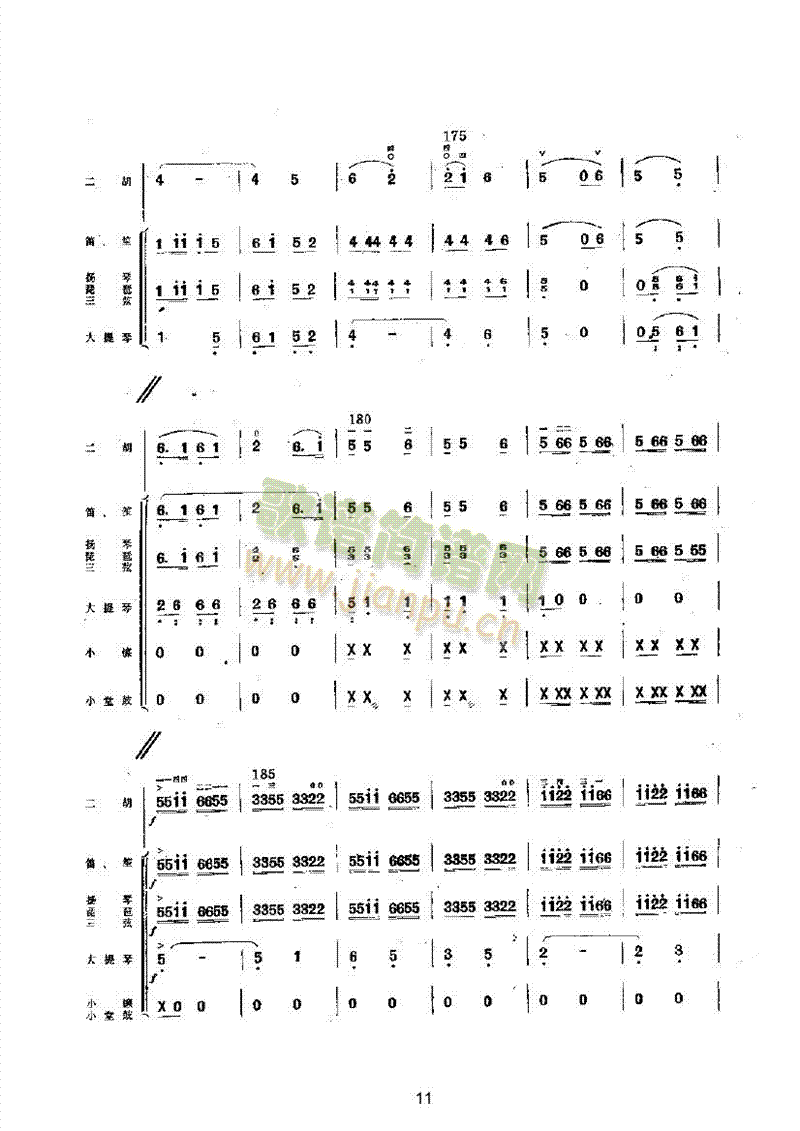 迎着朝阳去韶山乐队类民乐合奏(其他乐谱)11