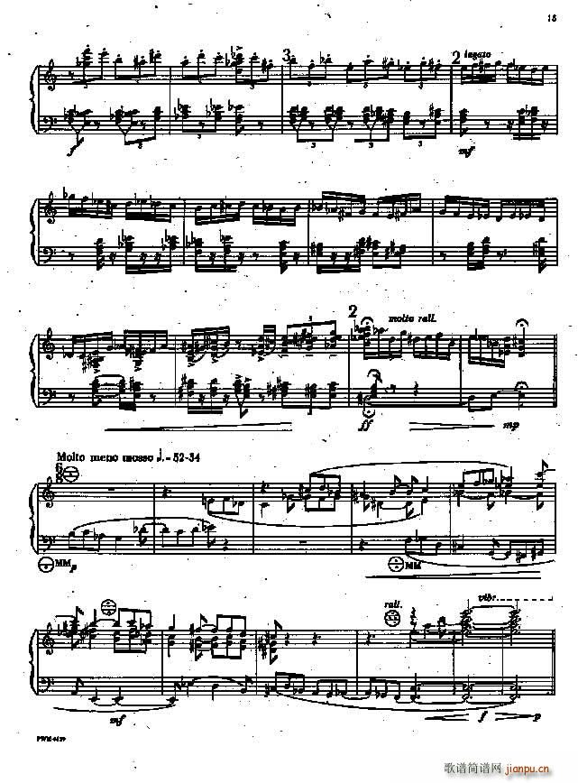 奏鸣曲 克扎诺夫斯基曲6 10(总谱)1