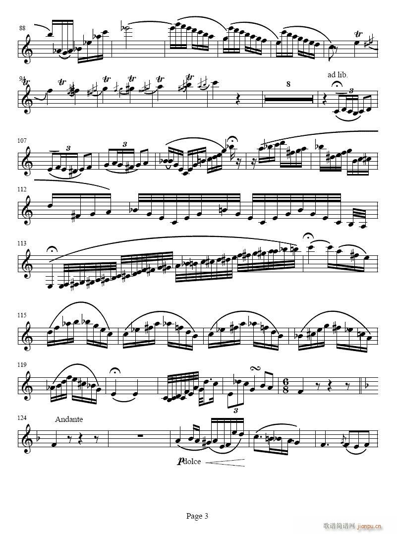 小协奏曲-单簧管(单簧管谱)3