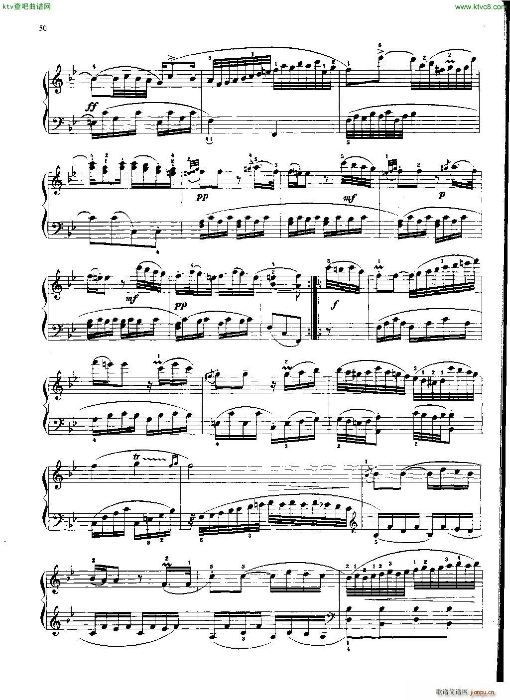 贝多芬小奏鸣曲 六(总谱)6