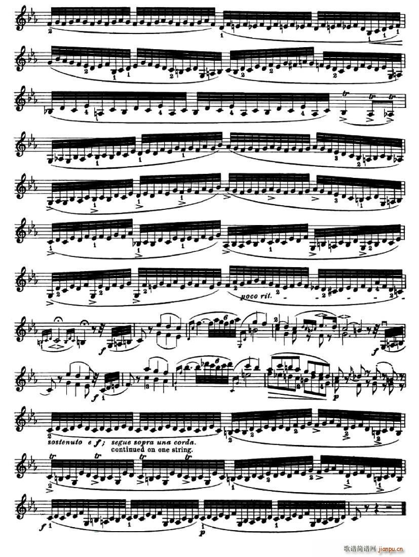 24首小提琴练习曲之20 2
