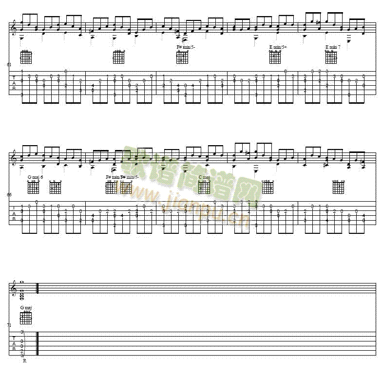 Jesu,JoyofMansDesiring吉他譜(吉他譜)5