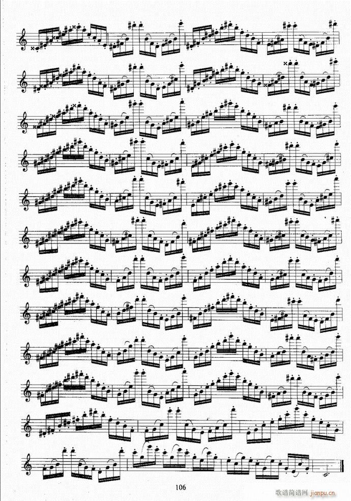 长笛考级教程101-140(笛箫谱)6