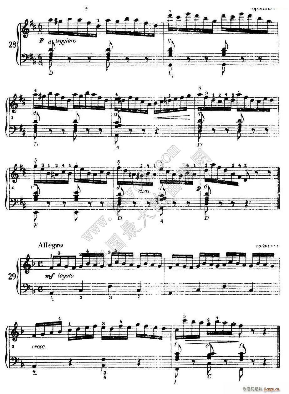 车尔尼手风琴练习曲集 第Ⅰ册 22 36(手风琴谱)7