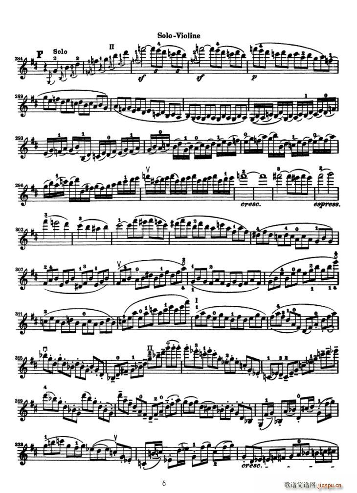 Konzert fur Violine(小提琴谱)6