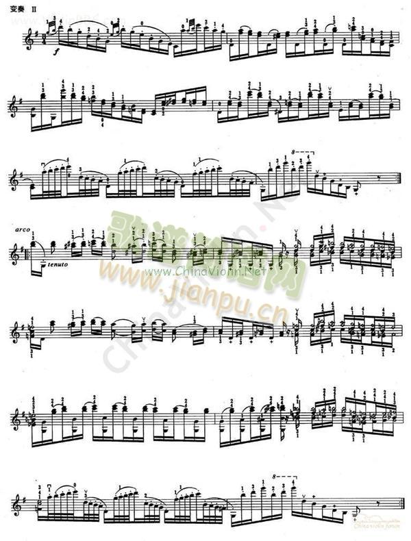 帕格尼尼Op.9(小提琴谱)3