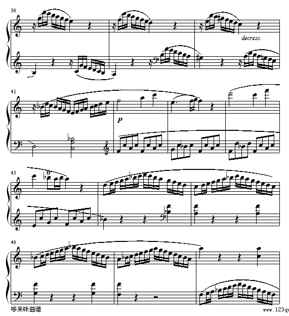 奏鸣曲SonatasK545-莫扎特 4