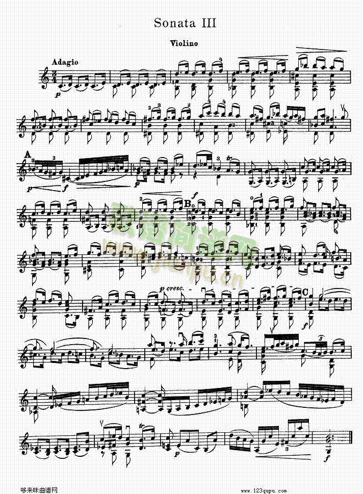 巴赫小提琴协奏曲3(其他乐谱)1