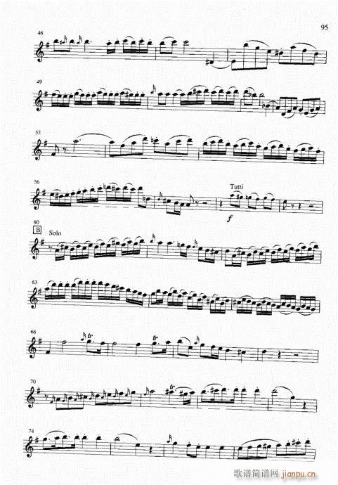 g大调协奏曲第一乐章(笛箫谱)8