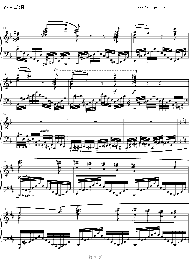 练习曲Op.740No.12-车尔尼(钢琴谱)3