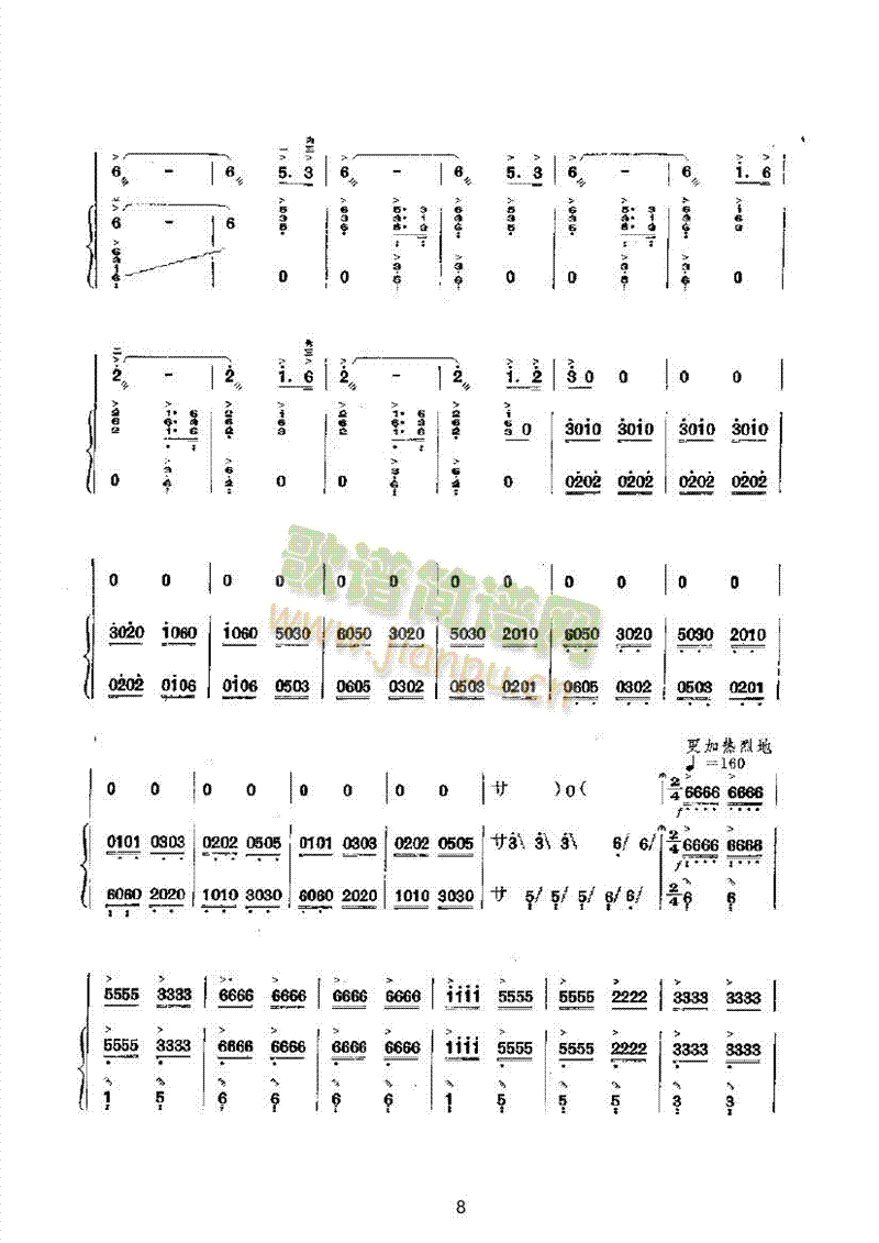 劍門盛開大寨花樂隊類民樂合奏(其他樂譜)8