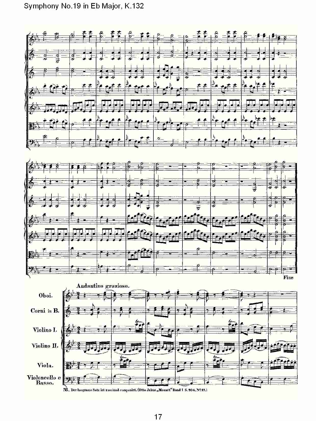 (Eb大调第十九交响曲K.132)（二）(总谱)8