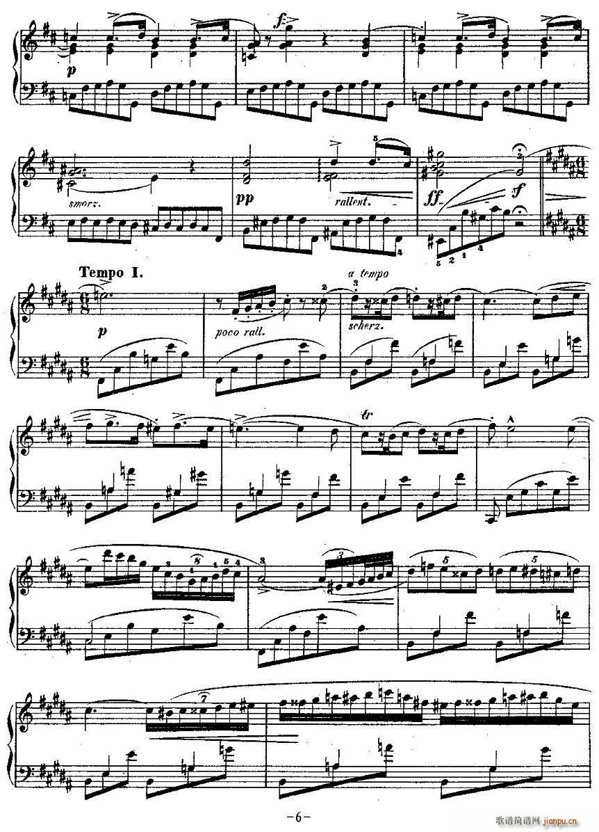 降B大调夜曲Op.9-3(十字及以上)6