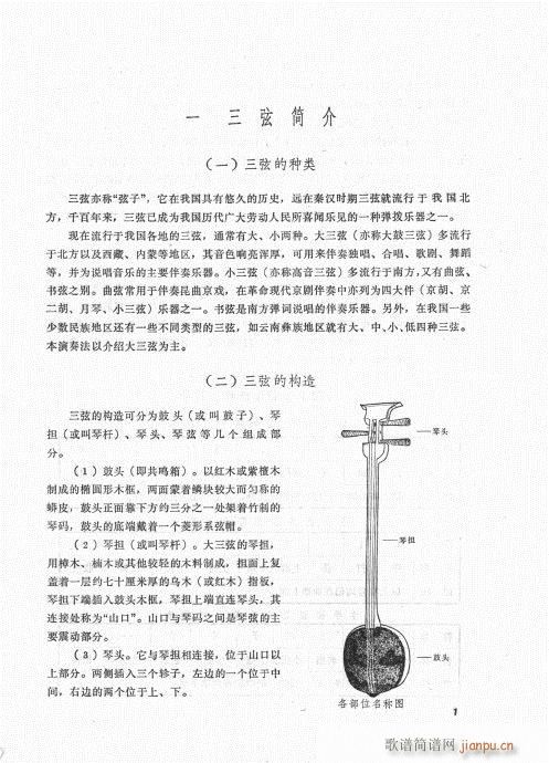 三弦弹奏法目录1-20 2