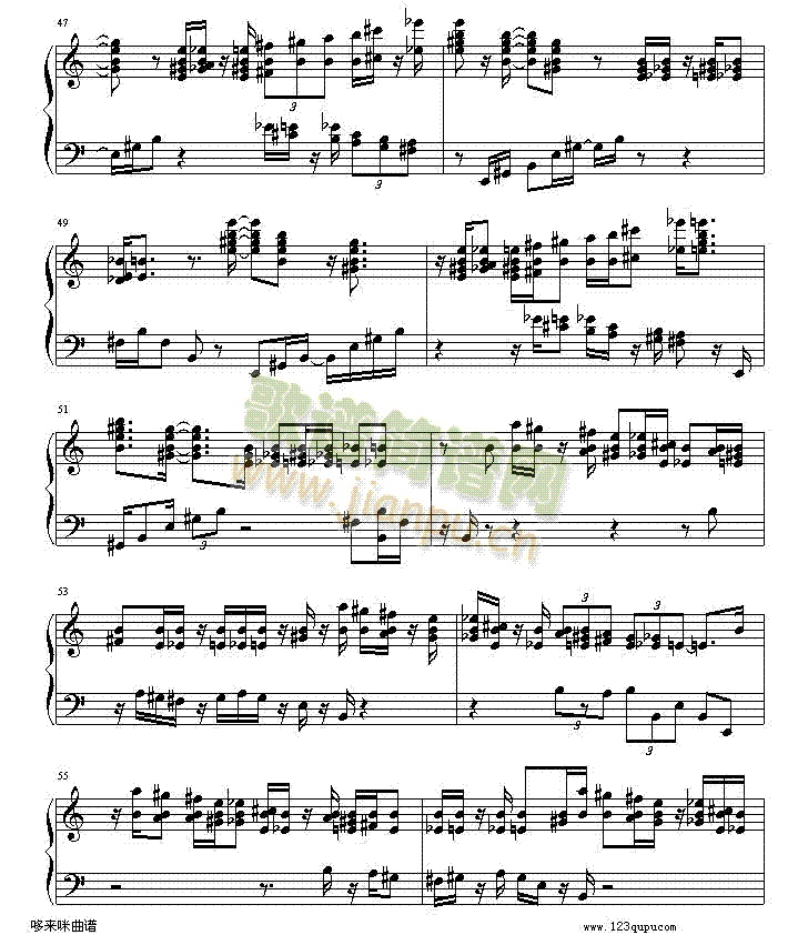 绮想輪旋曲-贝多芬(钢琴谱)7