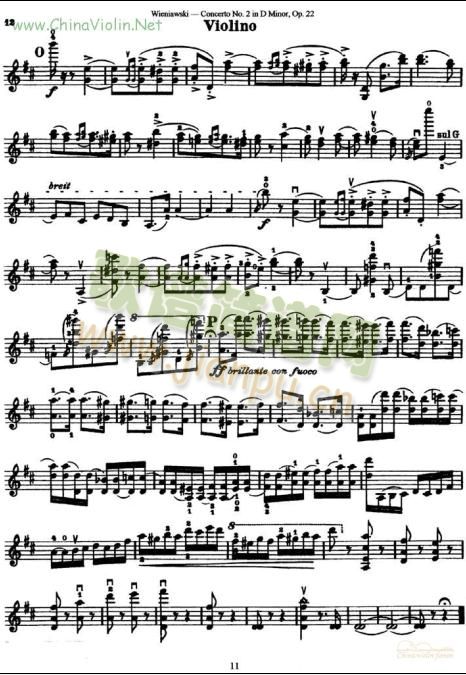 D小调第二协奏曲(小提琴谱)11