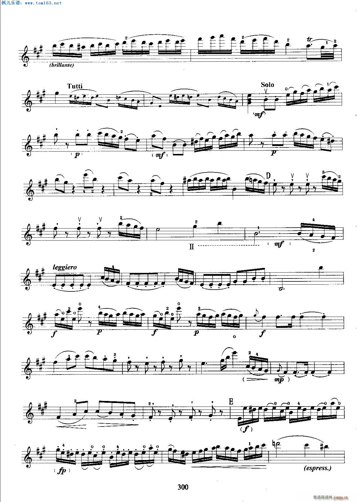 莫扎特第五协奏曲第一乐章(小提琴谱)3