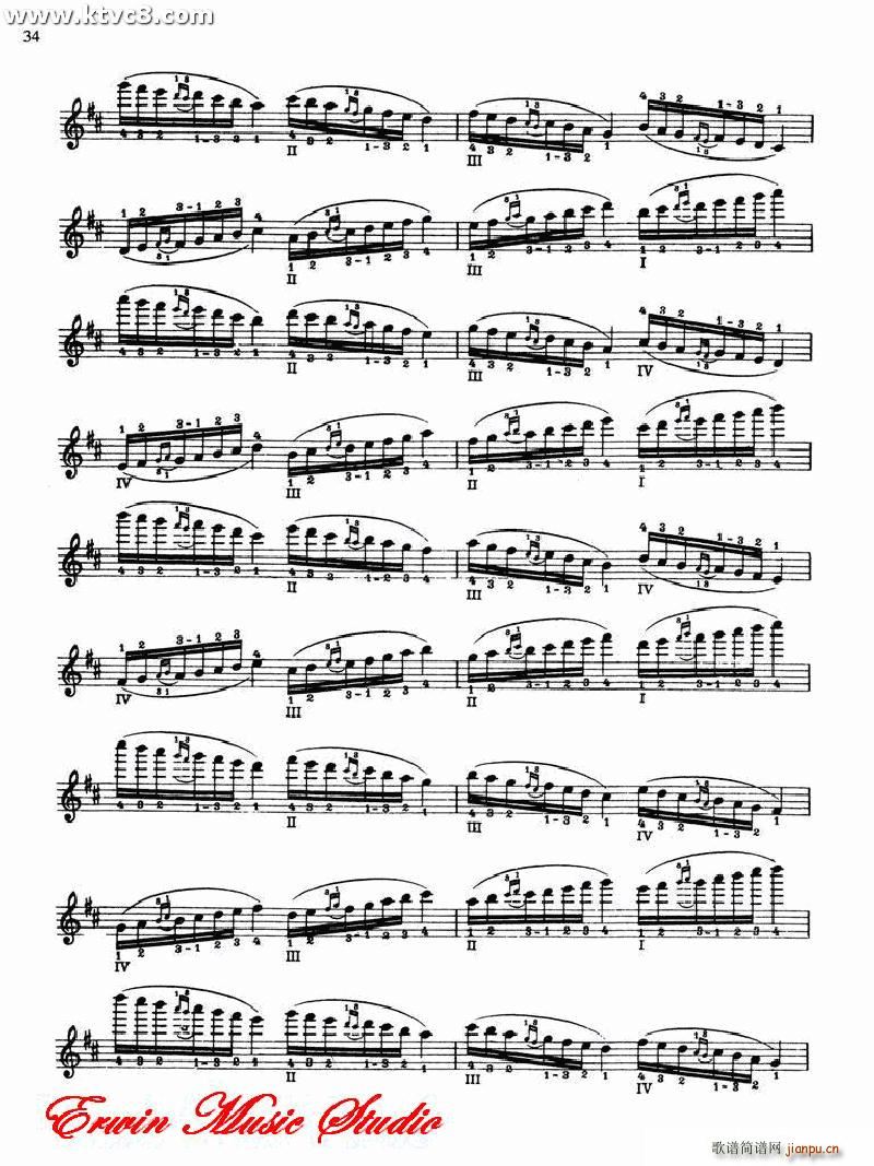 德米特里 康斯坦丁 多尼斯 小提琴技术的演奏艺术2 2(小提琴谱)29