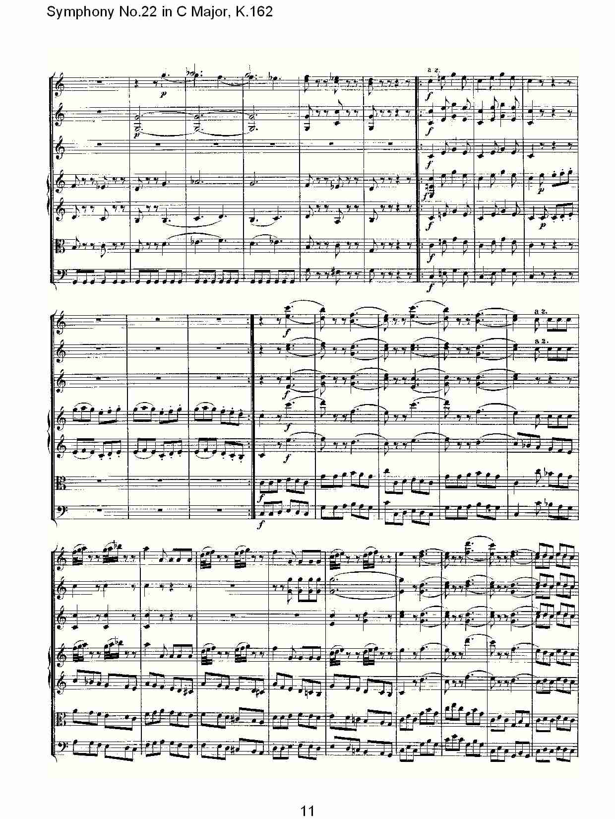 C大调第二十二交响曲K.162(总谱)1