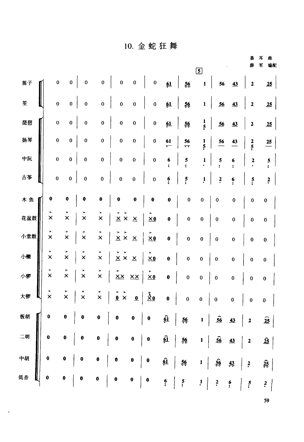 金蛇狂舞-民樂(lè)合奏總譜(十字及以上)1