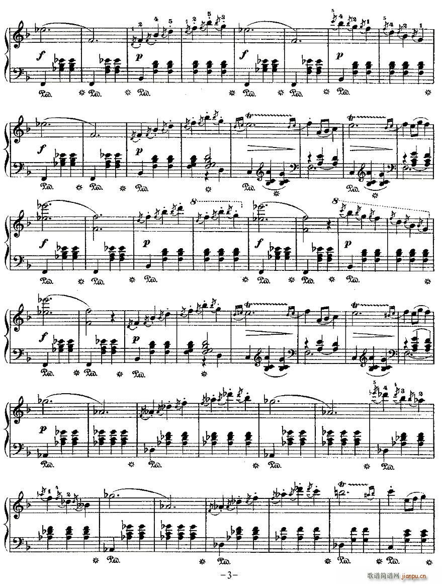 valse brillante，Op.34, No.3(十字及以上)3