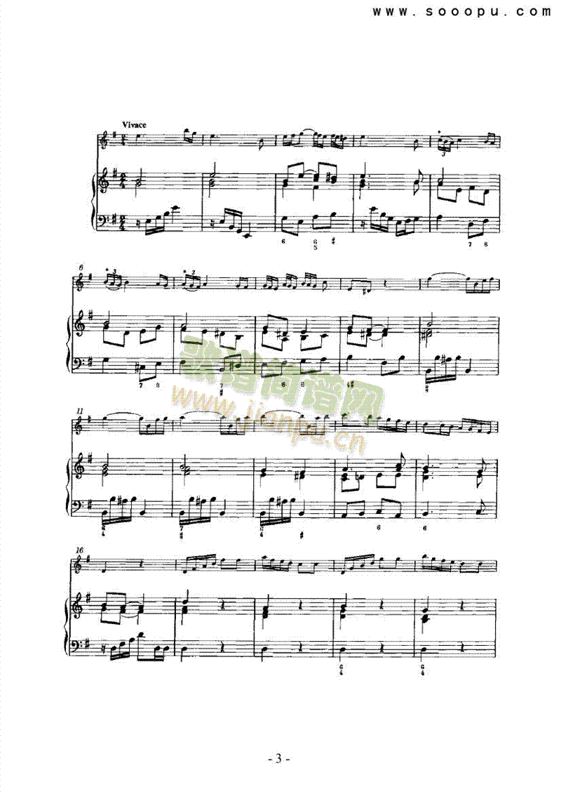 第五奏鸣曲管乐类长笛(其他乐谱)3