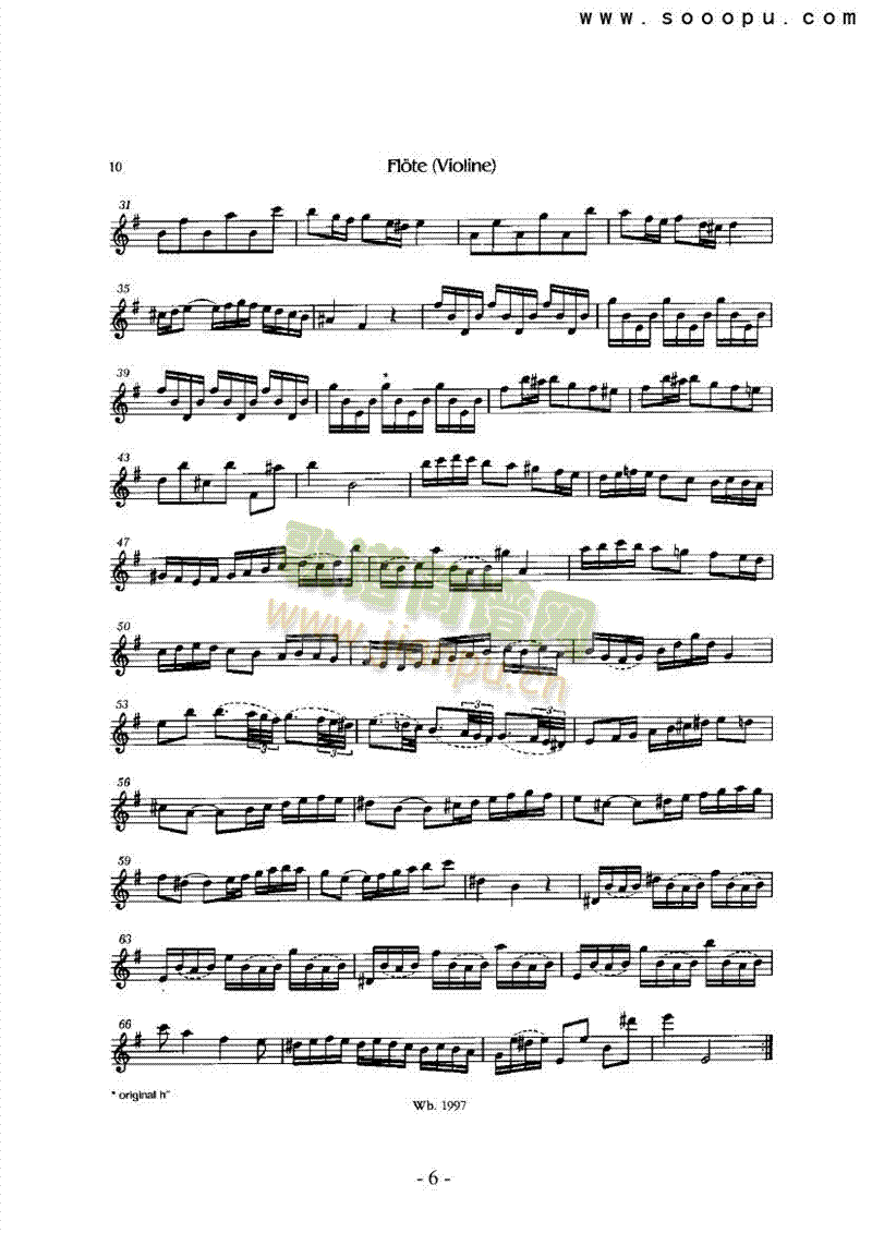 第五奏鸣曲管乐类长笛(其他乐谱)6