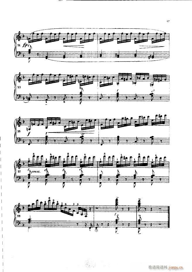 车尔尼手风琴练习曲集 Ⅲ(手风琴谱)97