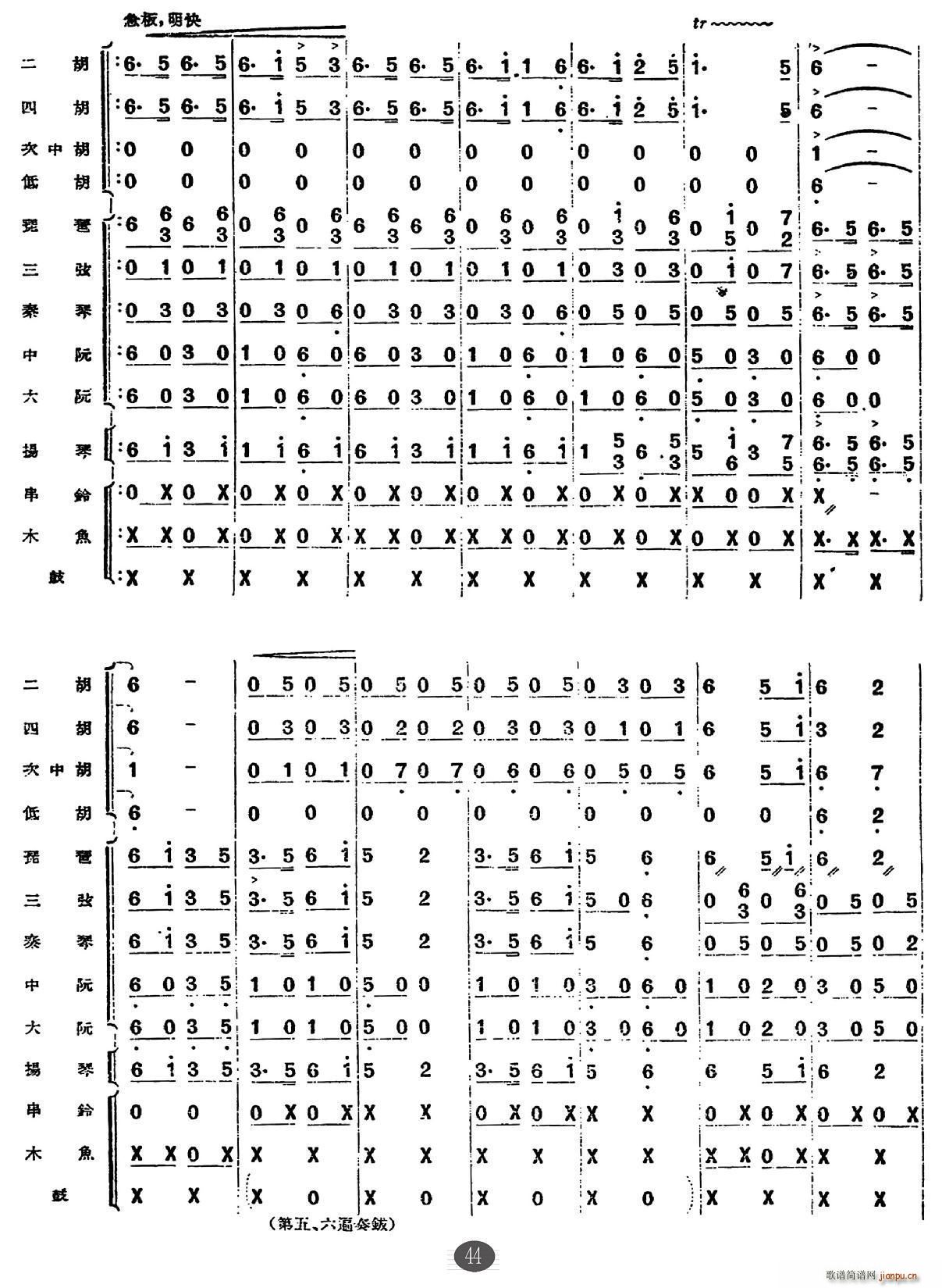 鄂爾多斯舞曲(總譜)3