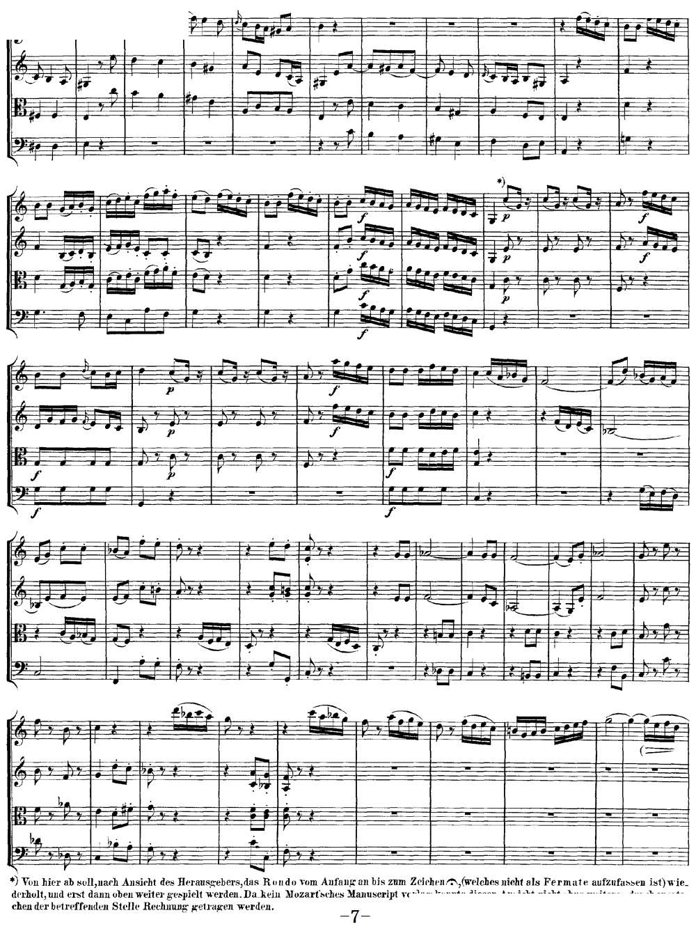 Mozart Quartet No 10 in C Major K 170(总谱)7
