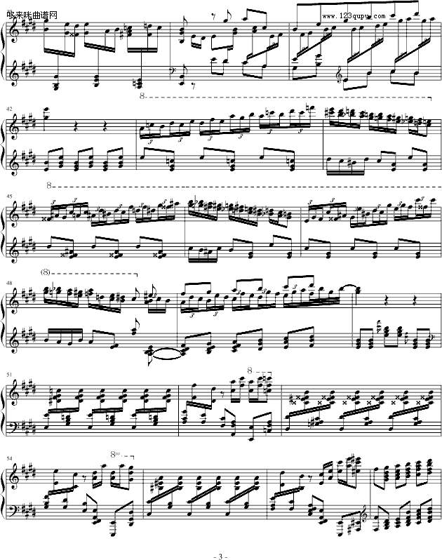 霍洛维兹卡门幻想曲-比才(钢琴谱)3