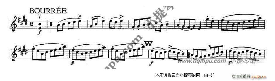 巴赫六首小提琴无伴奏奏鸣曲及组曲1006(小提琴谱)9
