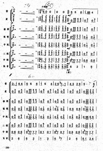 秦川抒懷總譜11(八字歌譜)1