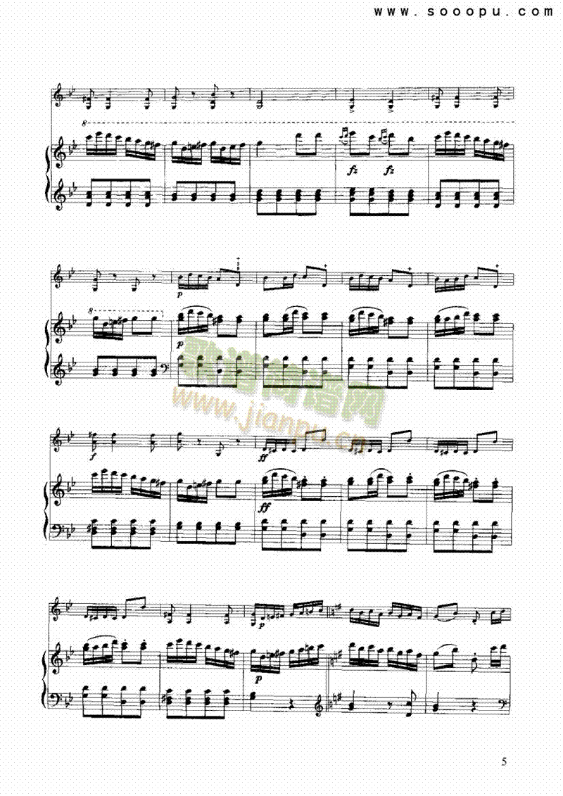 吉卜赛回旋曲弦乐类小提琴(其他乐谱)5