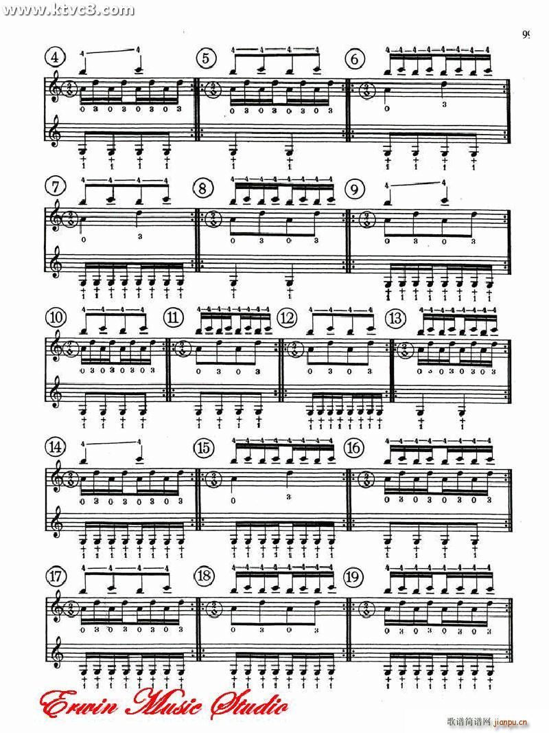 德米特里 康斯坦丁 多尼斯 小提琴三手指基础练习 作品 15 第一(小提琴谱)12