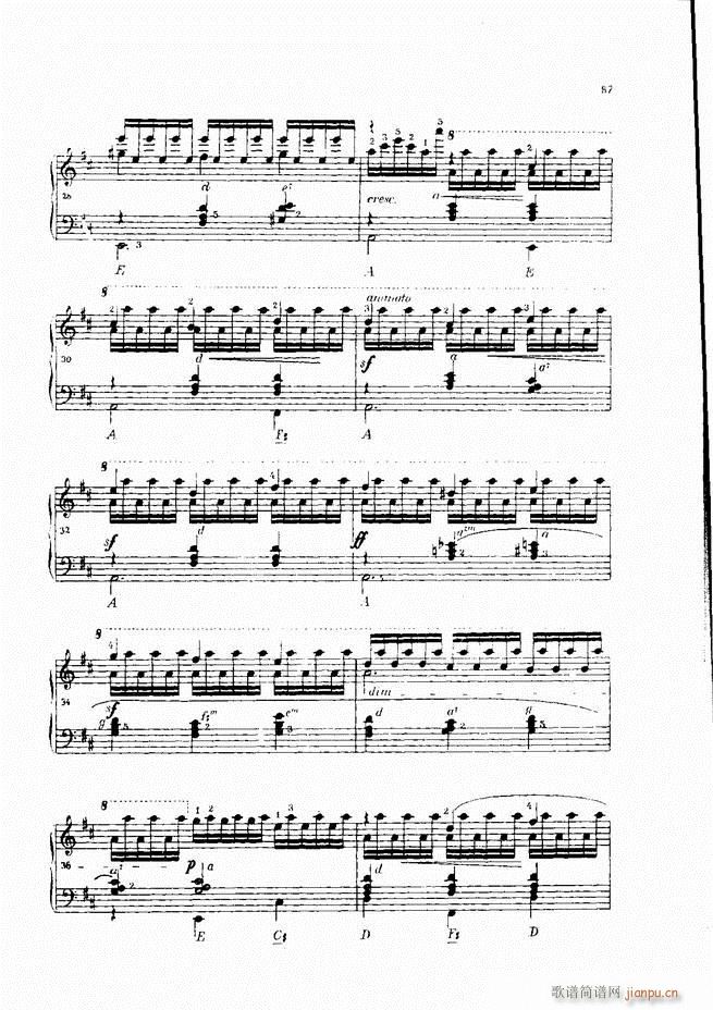 车尔尼手风琴练习曲集 Ⅳ(手风琴谱)67
