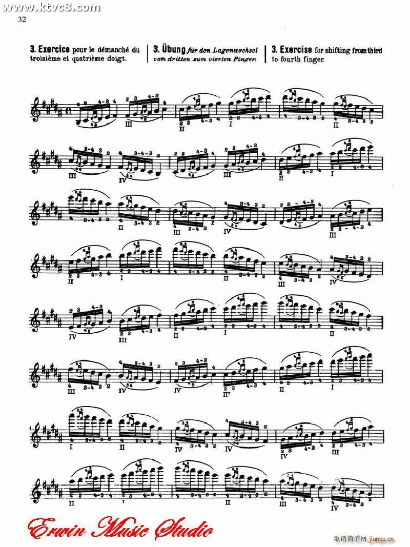 德米特里 康斯坦丁 多尼斯 小提琴技术的演奏艺术2 2(小提琴谱)27