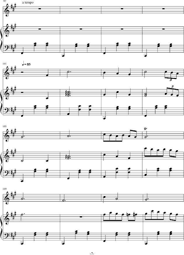 考试心情（钢琴+长笛）(钢琴谱)7