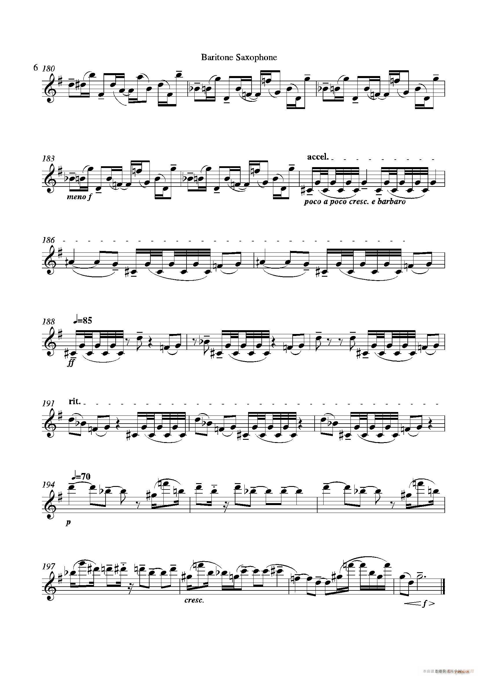 Grigri 四重奏上低音萨克斯(总谱)6