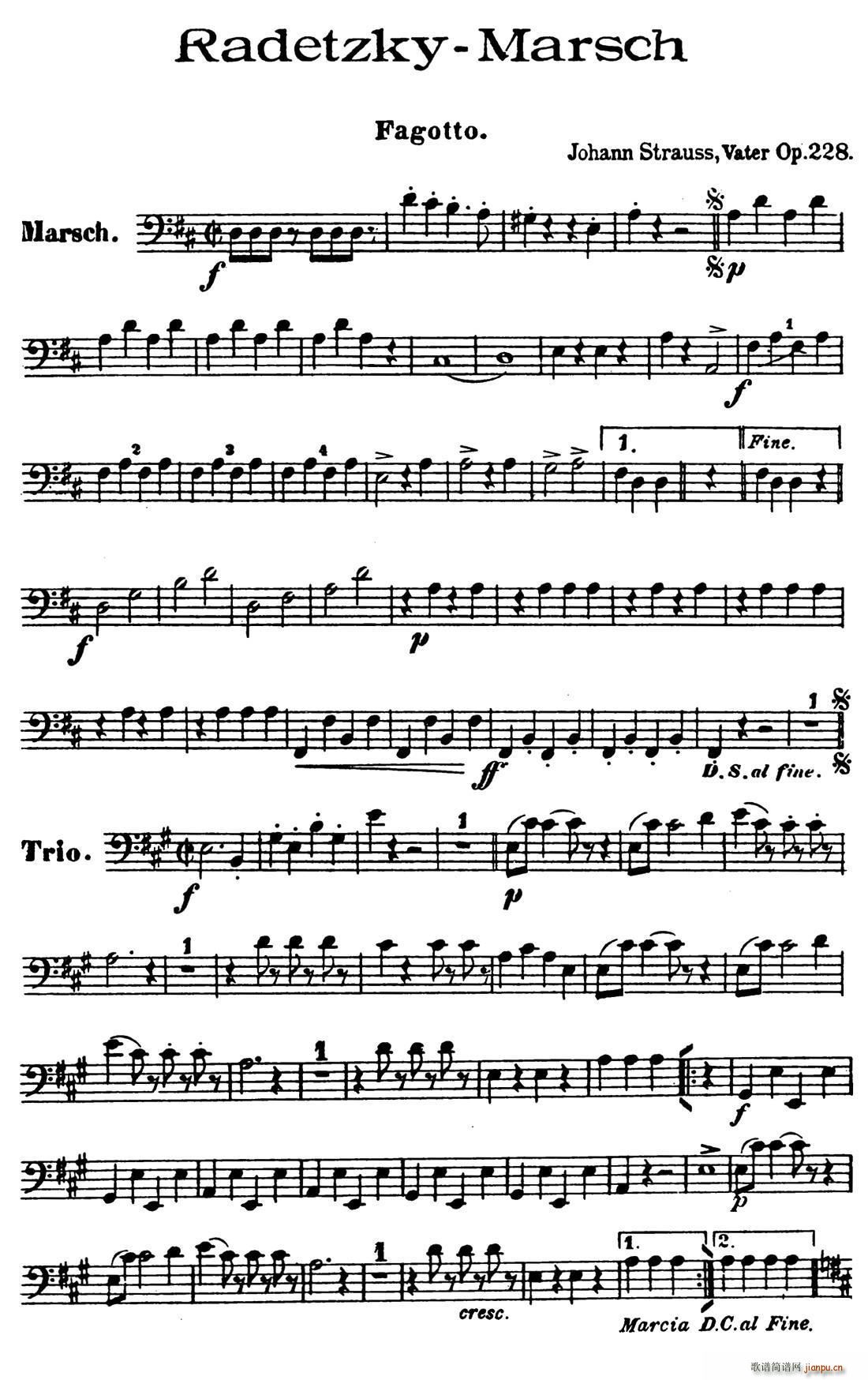 radetzky marsch op 228 木管五重奏 其他(总谱)5