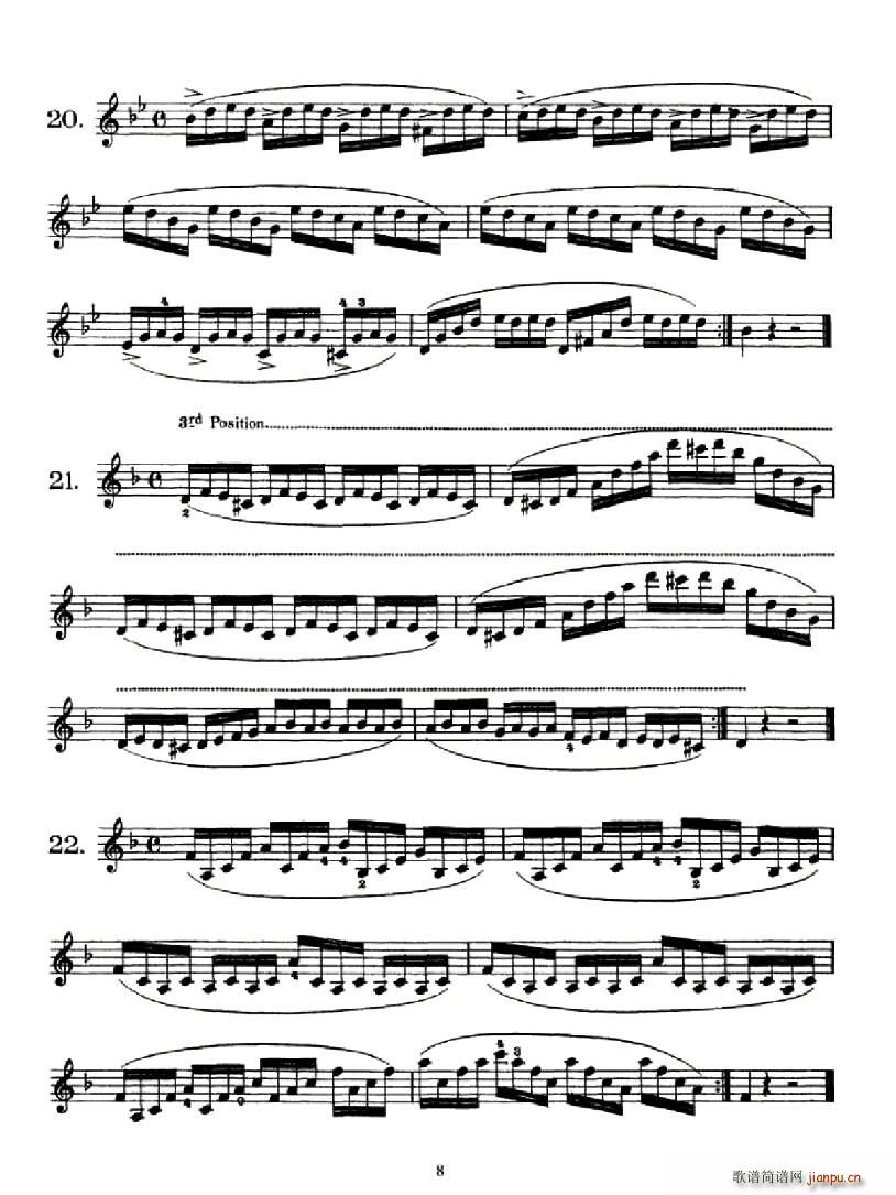 School of Mechanism,Op.74(小提琴谱)8